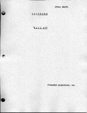 Gunsmoke Script