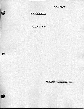 Gunsmoke Script